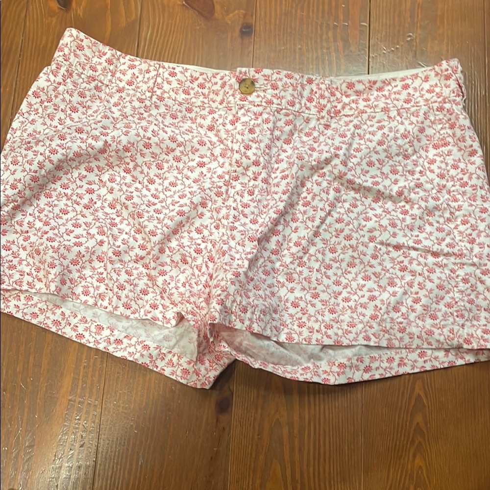 Old Navy Pink and White Bermuda Shorts Relaxed Fit